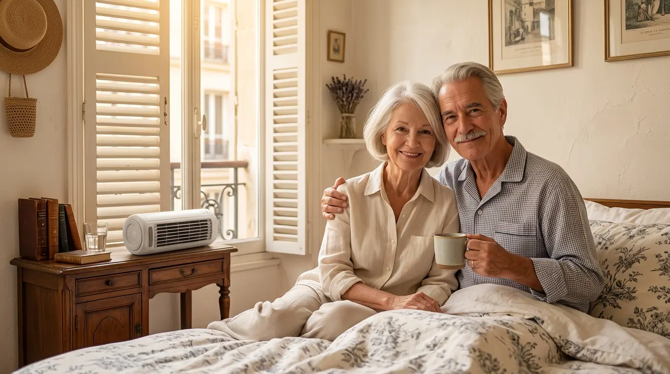 Couple français heureux avec Froza
