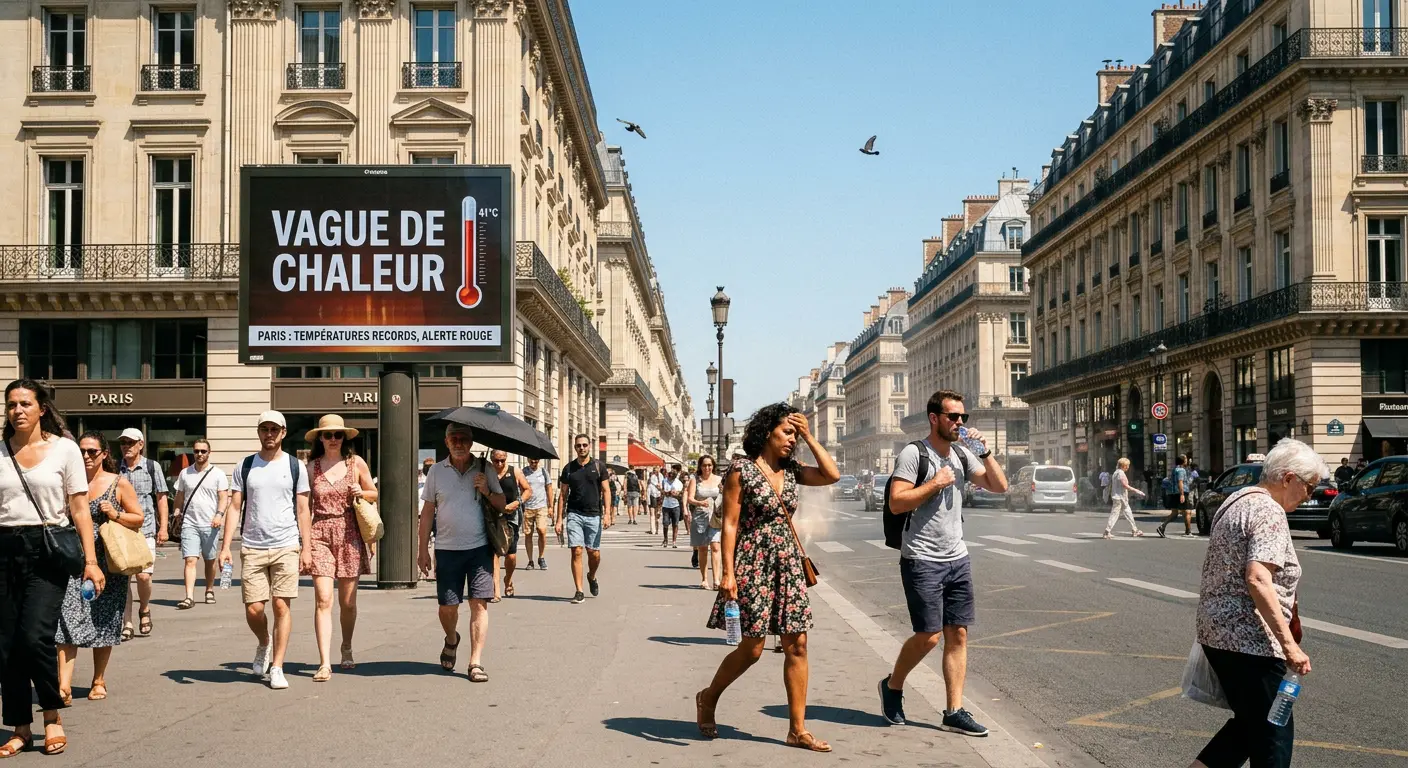 Vague de chaleur à Paris